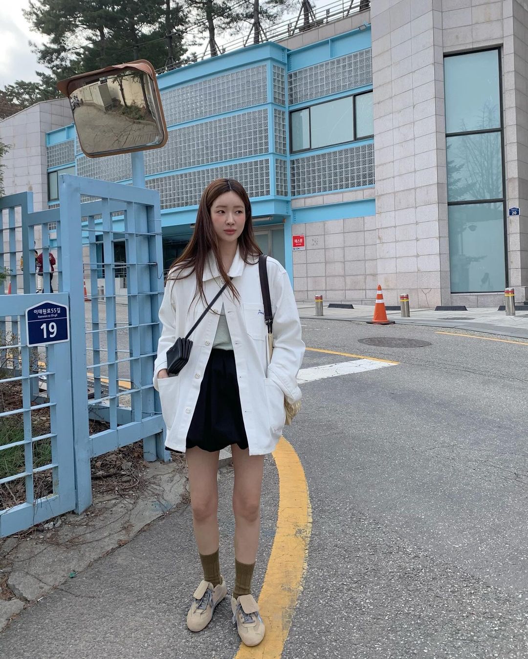 푸마 스피드캣 오픈 와이와이를 신은 차정원